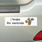 Lustiges graues Eichhörnchen mit Eichel Autoaufkleber (Auf Auto)