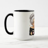 Lustiges Graues Haar Tasse (Links)