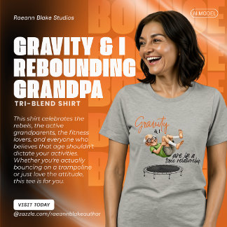 Lustiges Gravity- und Trampolintraining-Opa-Tri-Bl Tri-Blend Shirt