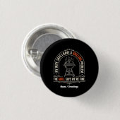 Lustiges Grillproblem BBQ Humor Grillmeister-Gesch Button (Vorne & Hinten)