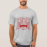Lustiges Grinsendes-Affen-Männer-Grafik-T-Shirt -
