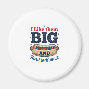 Lustiges großes Hot Dog Vintage T-Shirt Design_1 Magnet