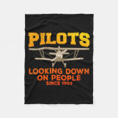 Lustiges Grundstück-Design Für Männer Frauen Luftf Fleecedecke (Vorderseite)