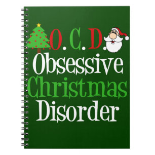 Lustiges grünes rotes Weihnachten besessen gewesen Notizblock