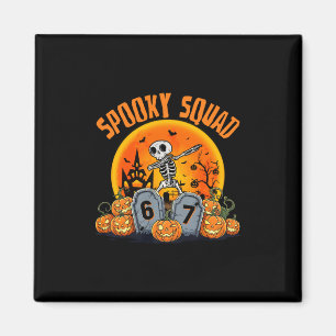 Lustiges Grusel-Team 67 Skelett Halloween 67 Verfl Magnet