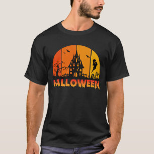 Lustiges Gruselgespenst Spukhaus Halloween T-Shirt
