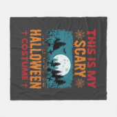 Lustiges Gruseliges Halloween-Kostenüm Friedhof Mo Fleecedecke (Vorderseite (Horizontal))