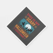 Lustiges Gruseliges Halloween-Kostenüm Friedhof Mo Serviette (Ecke)