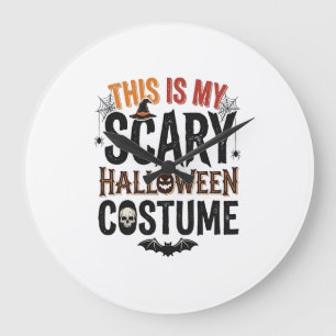 Lustiges Gruseliges Halloween-Kostüm Vintage-Shirt Große Wanduhr