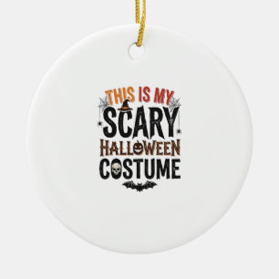 Lustiges Gruseliges Halloween-Kostüm Vintage-Shirt Keramik Ornament