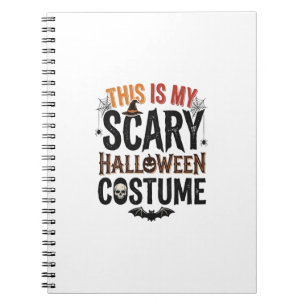 Lustiges Gruseliges Halloween-Kostüm Vintage-Shirt Notizblock