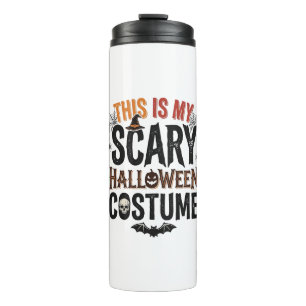 Lustiges Gruseliges Halloween-Kostüm Vintage-Shirt Thermosbecher
