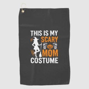 Lustiges Gruseliges Mutter-Kostüm Halloween Hexe Golfhandtuch