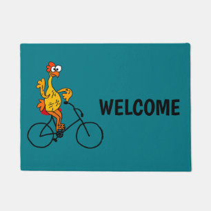 Lustiges Gummihuhn-Reitfahrrad Fußmatte