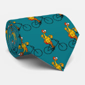 Lustiges Gummihuhn-Reitfahrrad Krawatte (Gerollt)