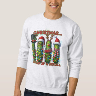 Lustiges Gurken-Weihnachts-Shirt Sweatshirt