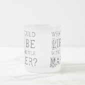 Lustiges Gustav Mahler-Musikzitatgeschenk Mattglastasse (Mittel)