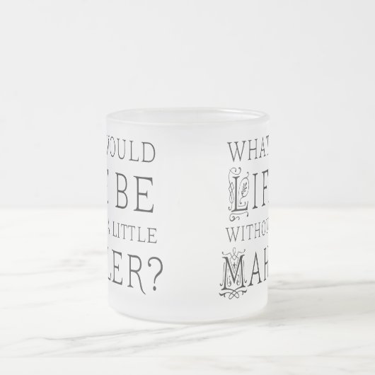 Lustiges Gustav Mahler-Musikzitatgeschenk Mattglastasse (Mittel)