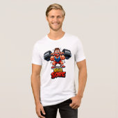 Lustiges Gym-Design - Workout-Meme - Tri-Blend Shirt (Vorderseite voll)