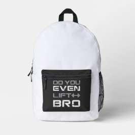 lustiges Gym-Typografie für Bro Bedruckter Rucksack