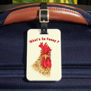 Lustiges Hahn-Gepäckanhänger-Geschenk mit personal Gepäckanhänger