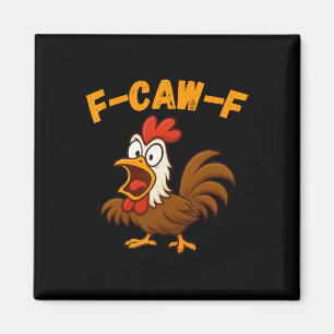 Lustiges Hahn-Hühner-Shirt Cartoon-Farm-Humor _1 Magnet