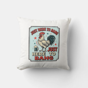 Lustiges Hahn Vintage-Stich-Shirt-Design (2)_1 Kissen