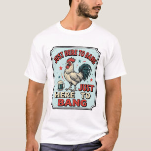 Lustiges Hahn Vintage-Stich-Shirt-Design (2)_1 T-Shirt