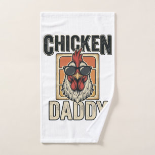 Lustiges Hähnen-Vintage-Vector-Shirt für Hühner-Pa Handtuch