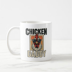 Lustiges Hähnen-Vintage-Vector-Shirt für Hühner-Pa Kaffeetasse