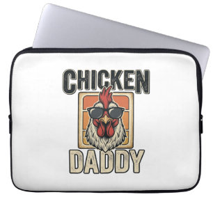 Lustiges Hähnen-Vintage-Vector-Shirt für Hühner-Pa Laptopschutzhülle