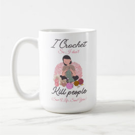 Lustiges Häkel-Zitat Garnliebhaber-Design Kaffeetasse