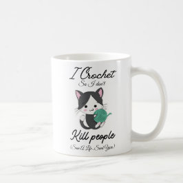 Lustiges Häkel-Zitat Garnliebhaber-Design Kaffeetasse