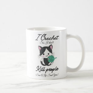 Lustiges Häkel-Zitat Garnliebhaber-Design Kaffeetasse