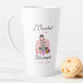 Lustiges Häkel-Zitat Garnliebhaber-Design Milchtasse