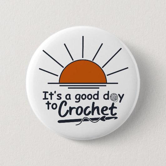 lustiges Häkelchen Button (Vorderseite)