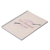 lustiges Häkelkoketter-Sprichwort Notizblock (Linke Seite)