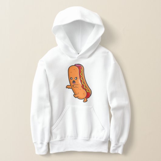 lustiges Hallover-Hot-Dog-Monster Hoodie (Ablage )
