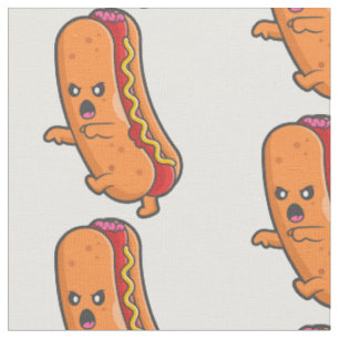 lustiges Hallover-Hot-Dog-Monster Stoff