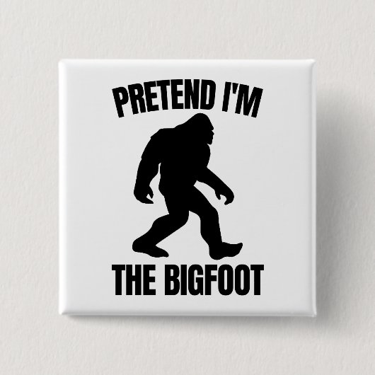 Lustiges Halloween 2020 - Tu so, als ob ich Bigfoo Button (Vorderseite)