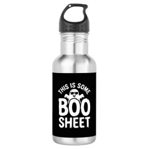 Lustiges Halloween Boo Sheet Gespenst Design_1 Edelstahlflasche