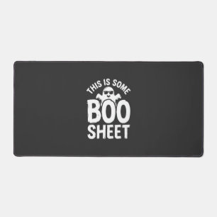 Lustiges Halloween Boo Sheet Gespenst Design_1 Schreibtischunterlage