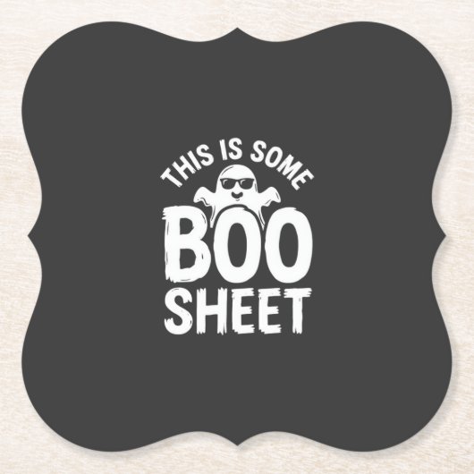 Lustiges Halloween Boo Sheet Gespenst Design_1 Untersetzer (Vorderseite)