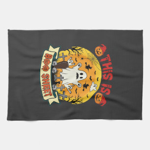 Lustiges Halloween Boo Sheet Gespenst Friedhof Geschirrtuch