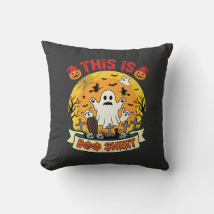 Lustiges Halloween Boo Sheet Gespenst Friedhof Kissen