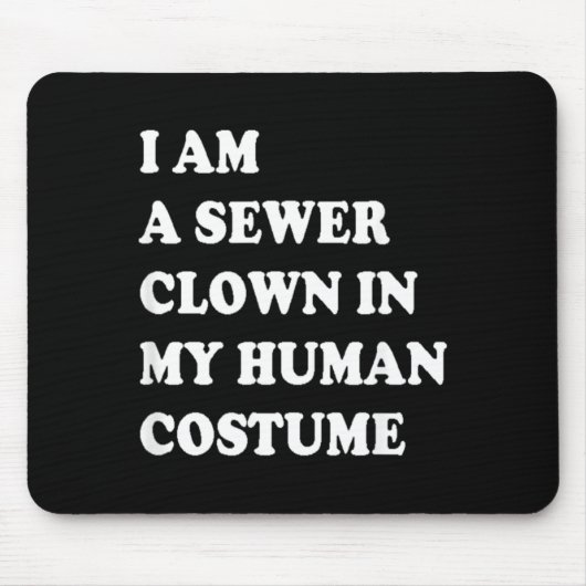 Lustiges Halloween Clown Kostüm Mousepad (Vorne)