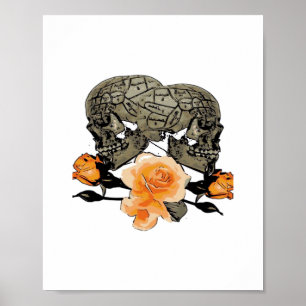 Lustiges Halloween-Design 'Bis dass der Tod uns sc Poster