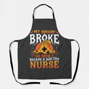 Lustiges Halloween Dialyse Krankenschwester Hexenb Schürze
