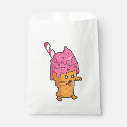 lustiges Halloween-Eismonster Geschenktütchen (Vorderseite)