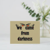 Lustiges Halloween Feiertagspostkarte (Stehend Vorderseite)